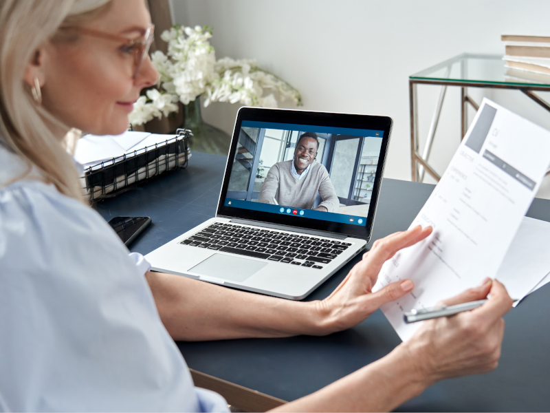 Interviewing for a Job Online